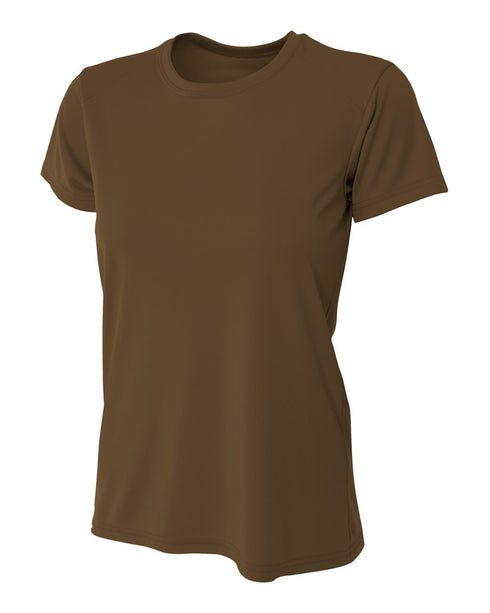 A4 Women's Cooling Performance Crew, Sizes 2XL-4XL (NW3201), Color 'Brown'